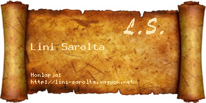 Lini Sarolta névjegykártya